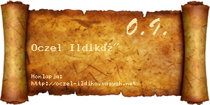 Oczel Ildikó névjegykártya