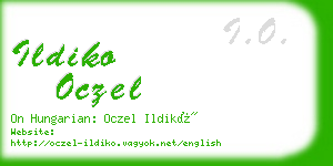 ildiko oczel business card